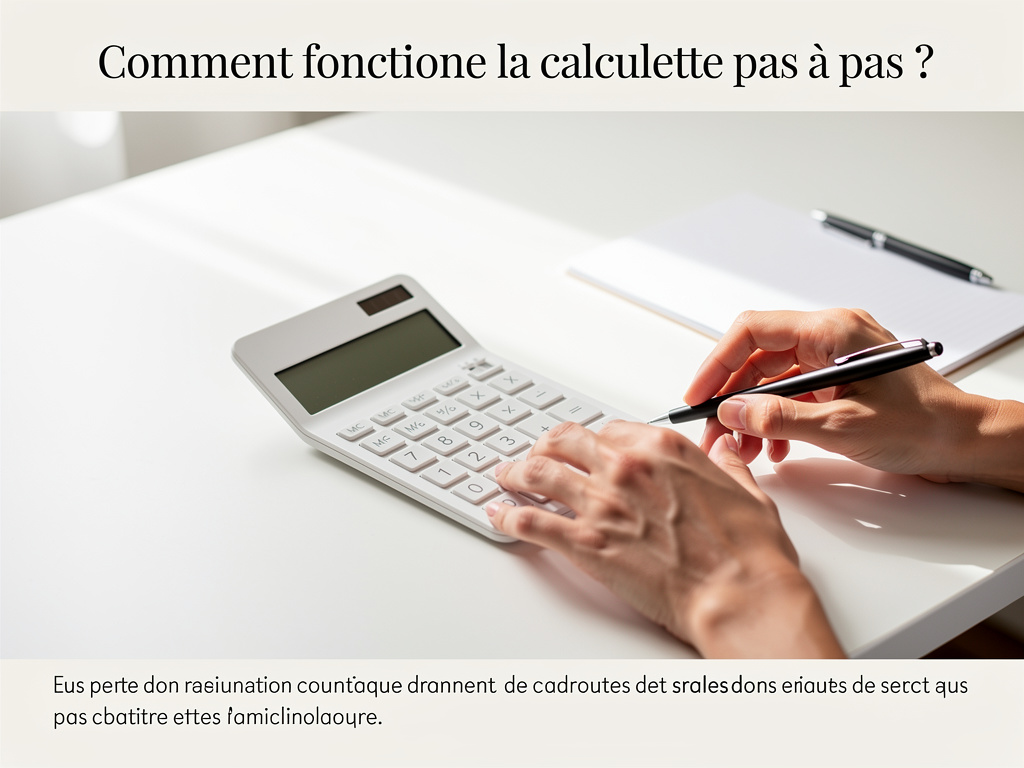 Comment fonctionne la calculette pas à pas ?