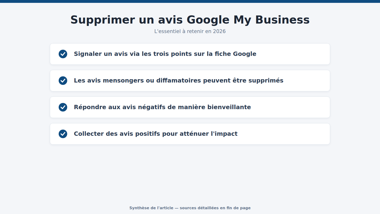 Supprimer un avis Google My Business : l'essentiel à retenir (2026)