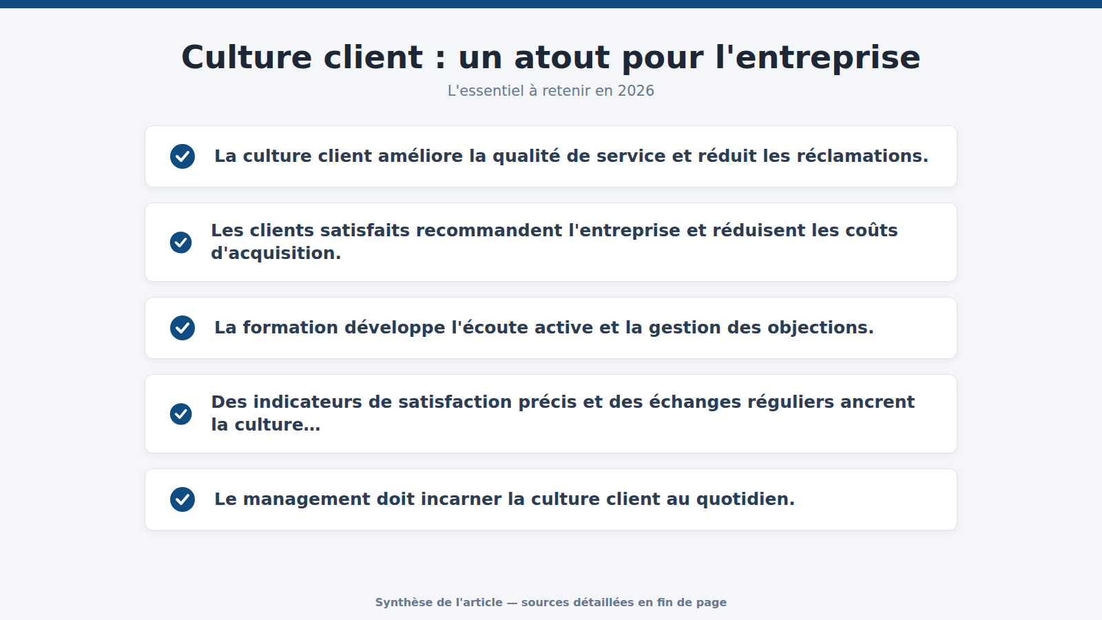 Culture client : un atout pour l'entreprise : l'essentiel à retenir (2026)