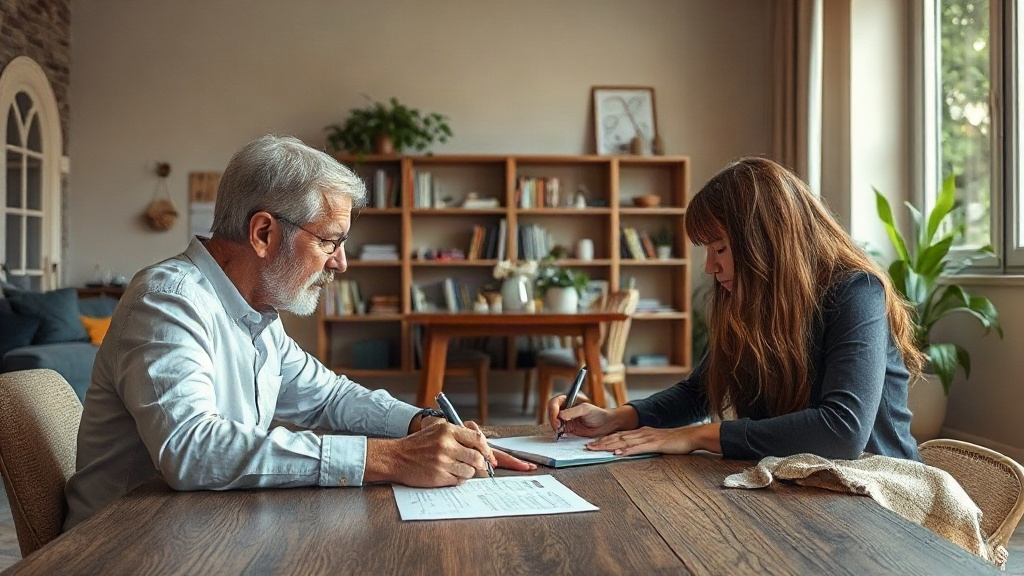 Signature d'un bail en cours de mois entre propriétaire et locataire
