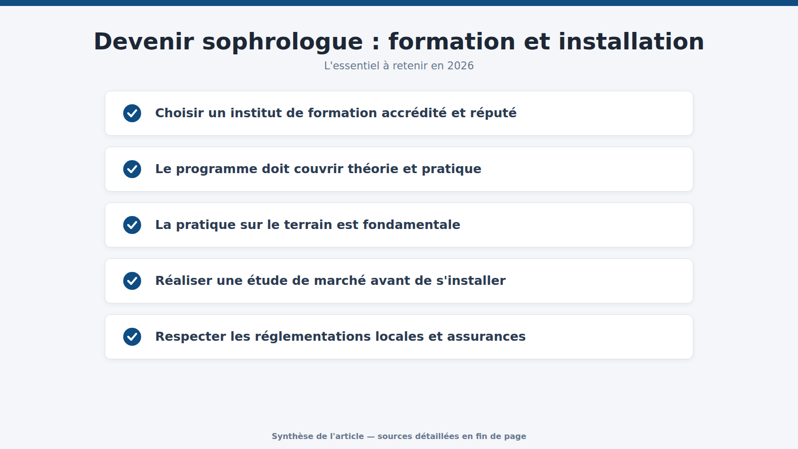 Devenir sophrologue : formation et installation : l'essentiel à retenir (2026)