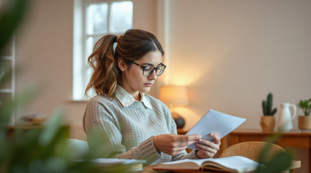 Personne consultant son relevé bancaire sur smartphone