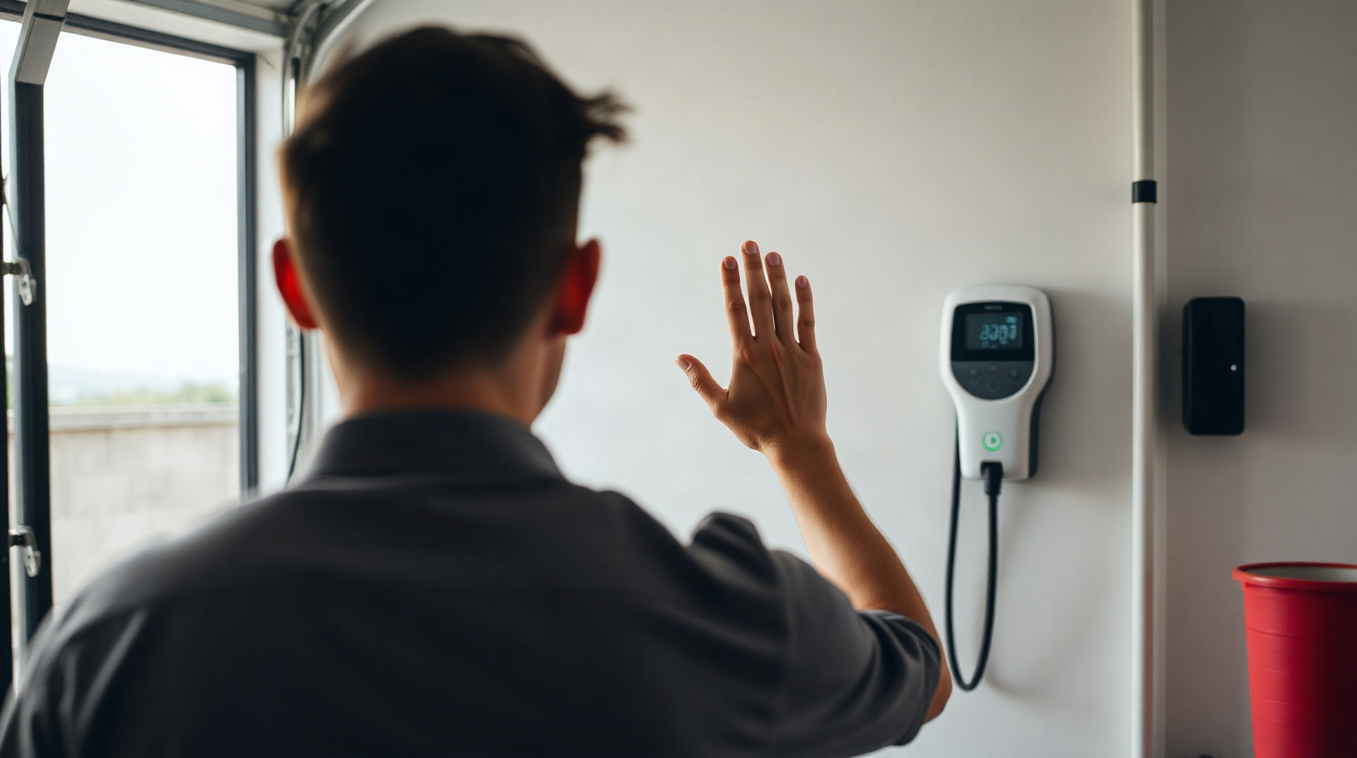 Propriétaire consultant une facture d'installation de borne électrique