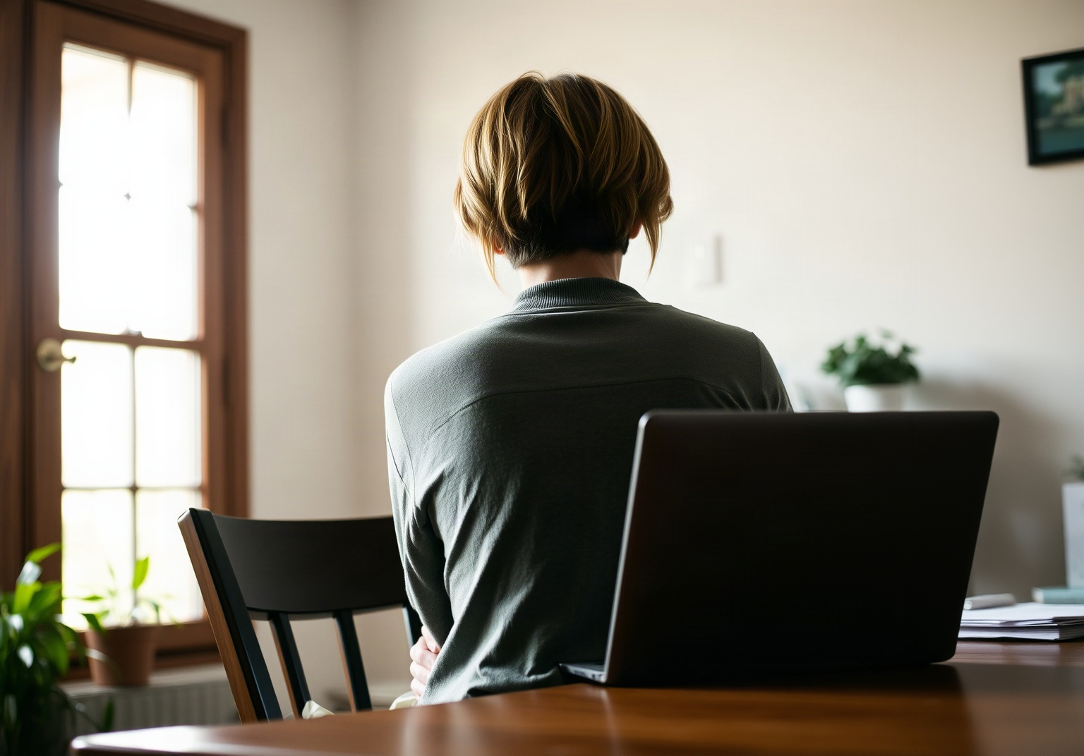 Personne consultant ses placements sur un ordinateur portable